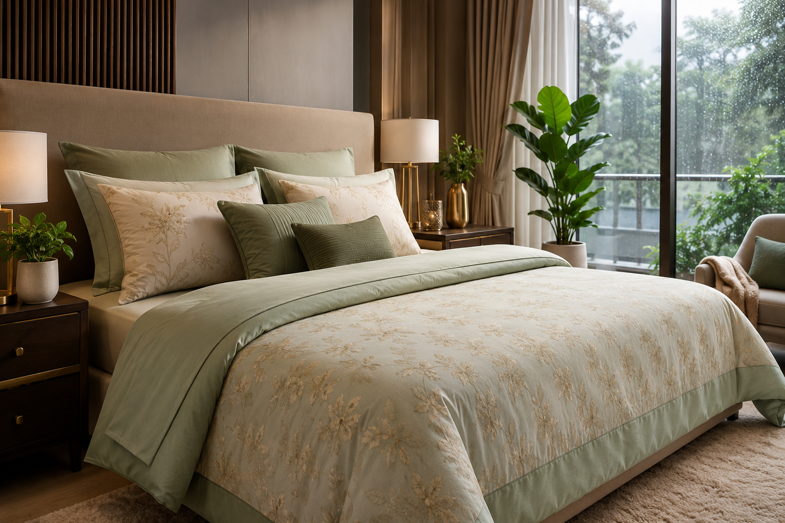 Monsoon Bedroom Makeover Ideas with Luxury Bedsheets India