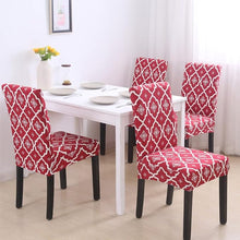 Eakstar  | Chair Cover  | Red Diamond Design  | Pack of 6