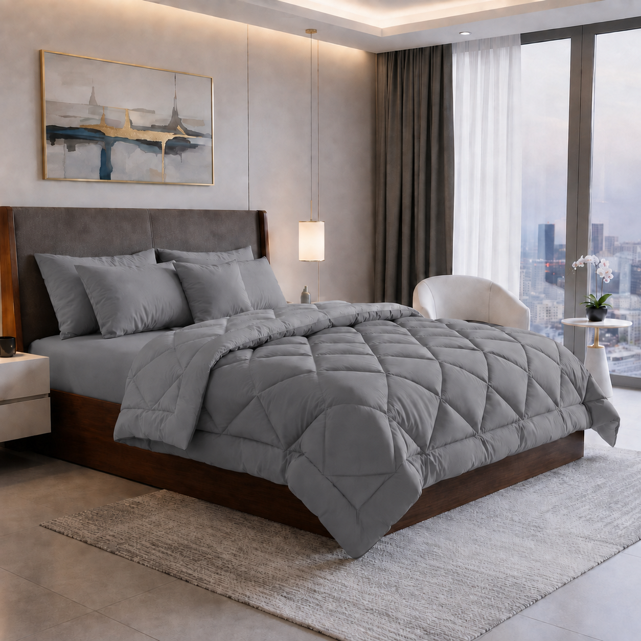 EakStar | Double Bed Comforter Set | 4 Piece Set