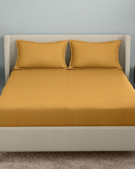 Eakstar | Fitted Bedsheets | Mustard Fitted Bedsheet