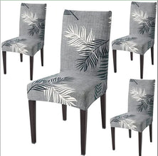 Eakstar | Chair Cover | Grey Leaf | Pack of 6