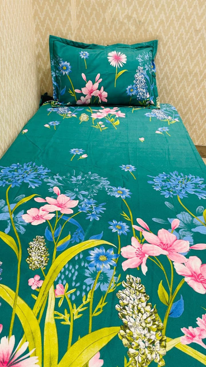 Eakstar | Single premium bedsheet | Floral - Eakstar