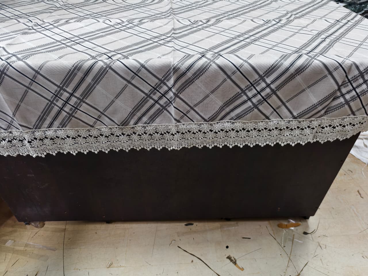 Eakstar Premium Table Cloth in Big Size with Crochet Lace Border – 90x60
