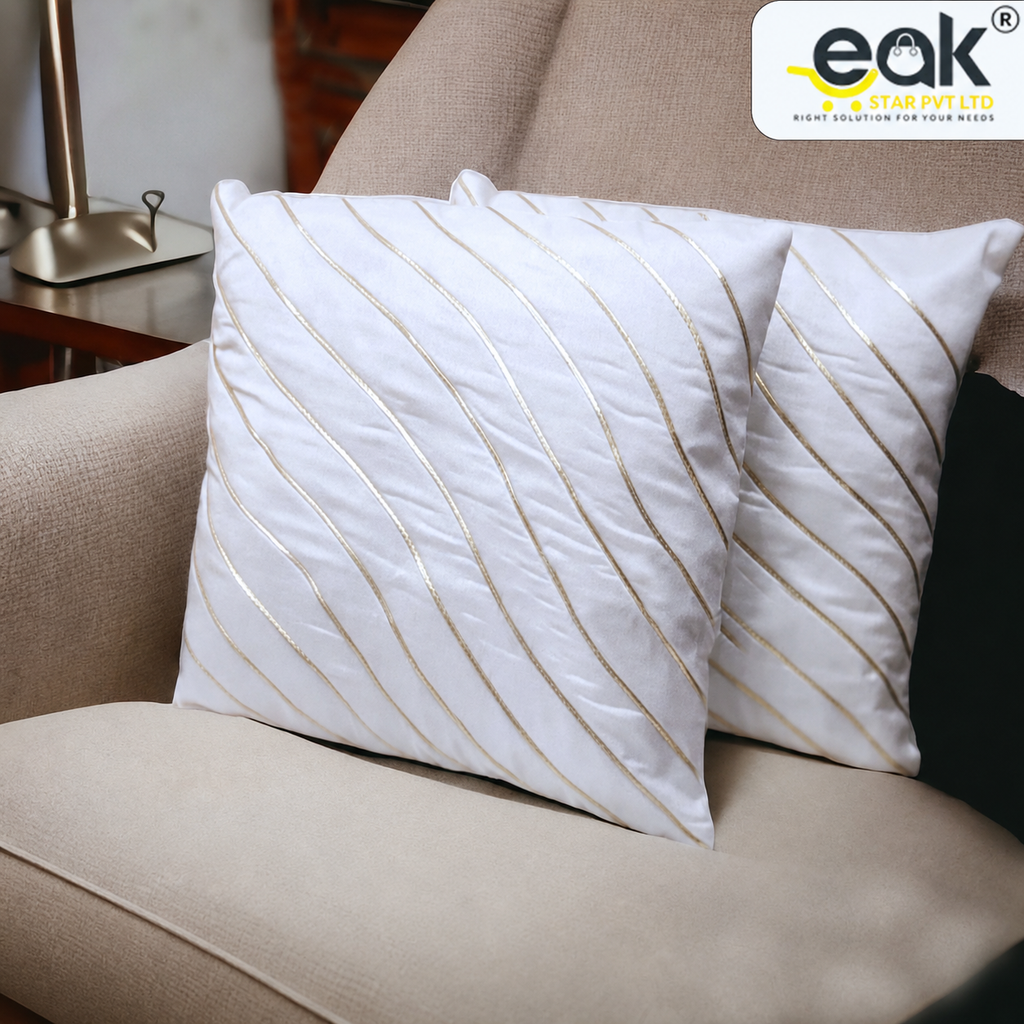 Eakstar | Cushion Covers | Pack of 5 | White
