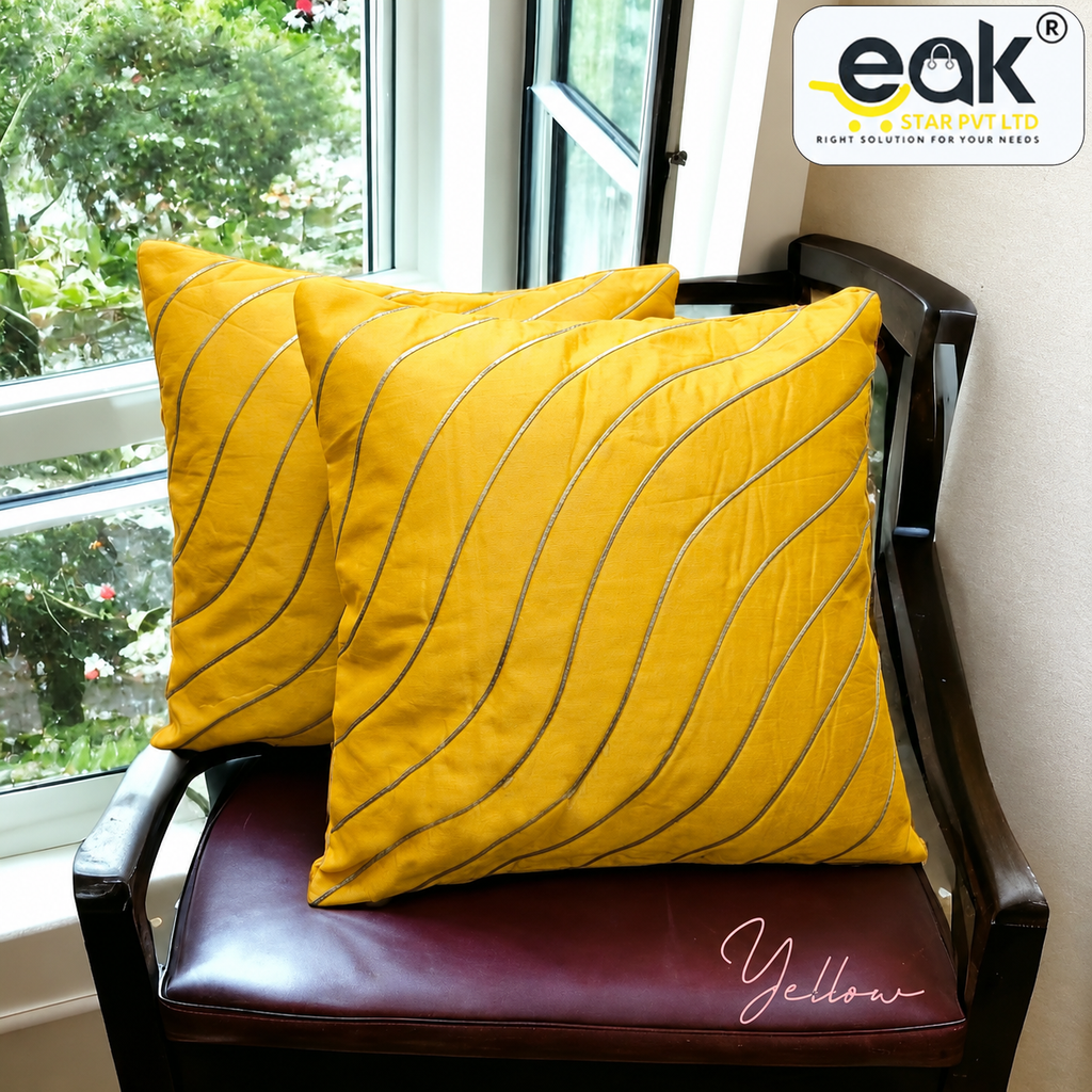 Eakstar | Cushion Covers | Pack of 5 | Yellow