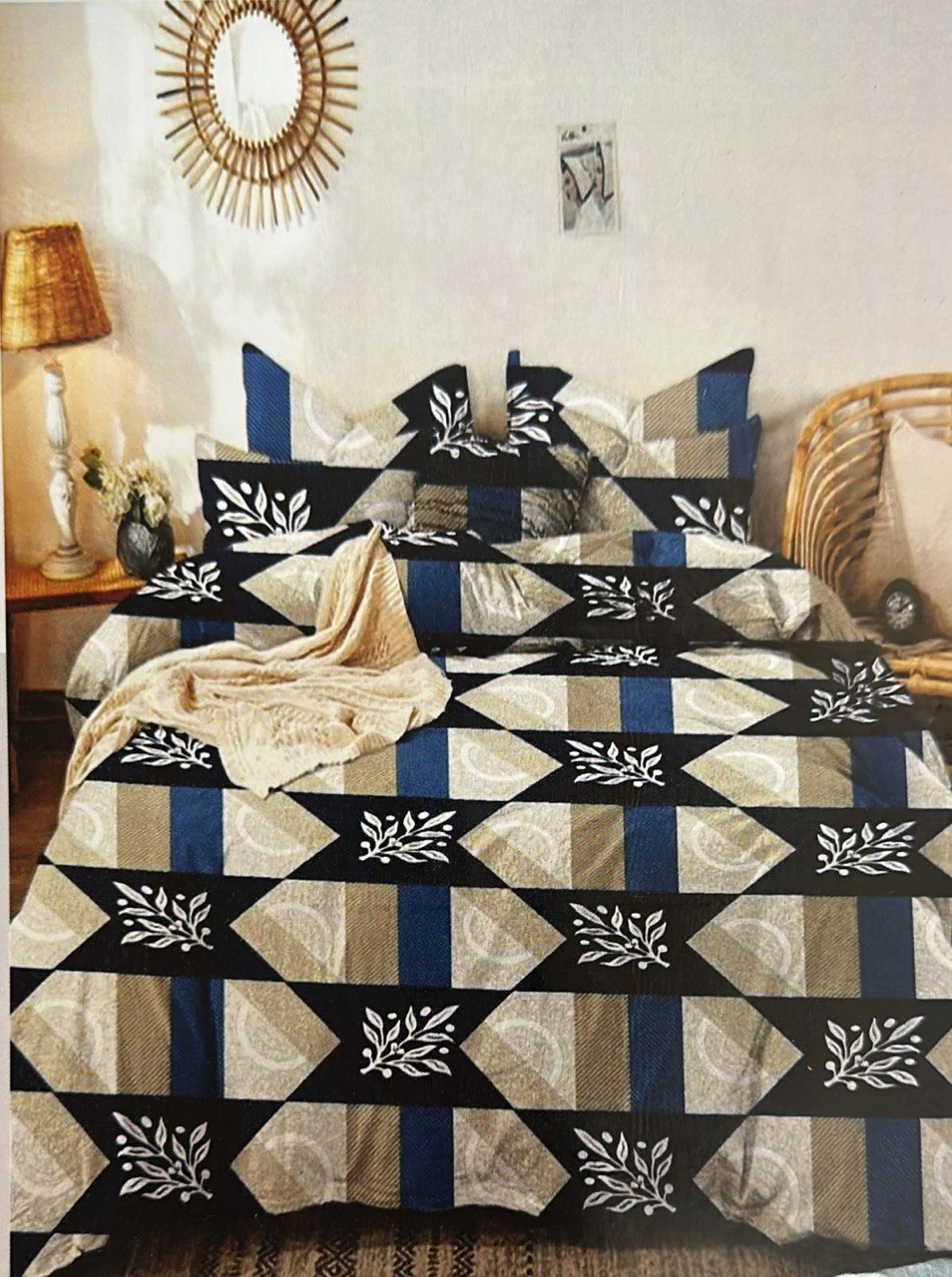 Eakstar| Anahit Collection | Bedsheet | geometrical Design - Eakstar