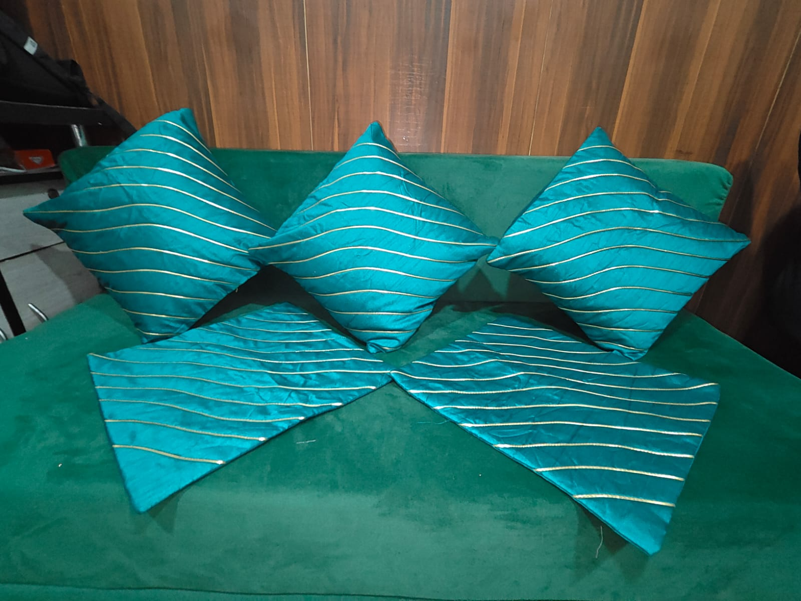 Eakstar | Cushion Covers | Pack of 5 | Green