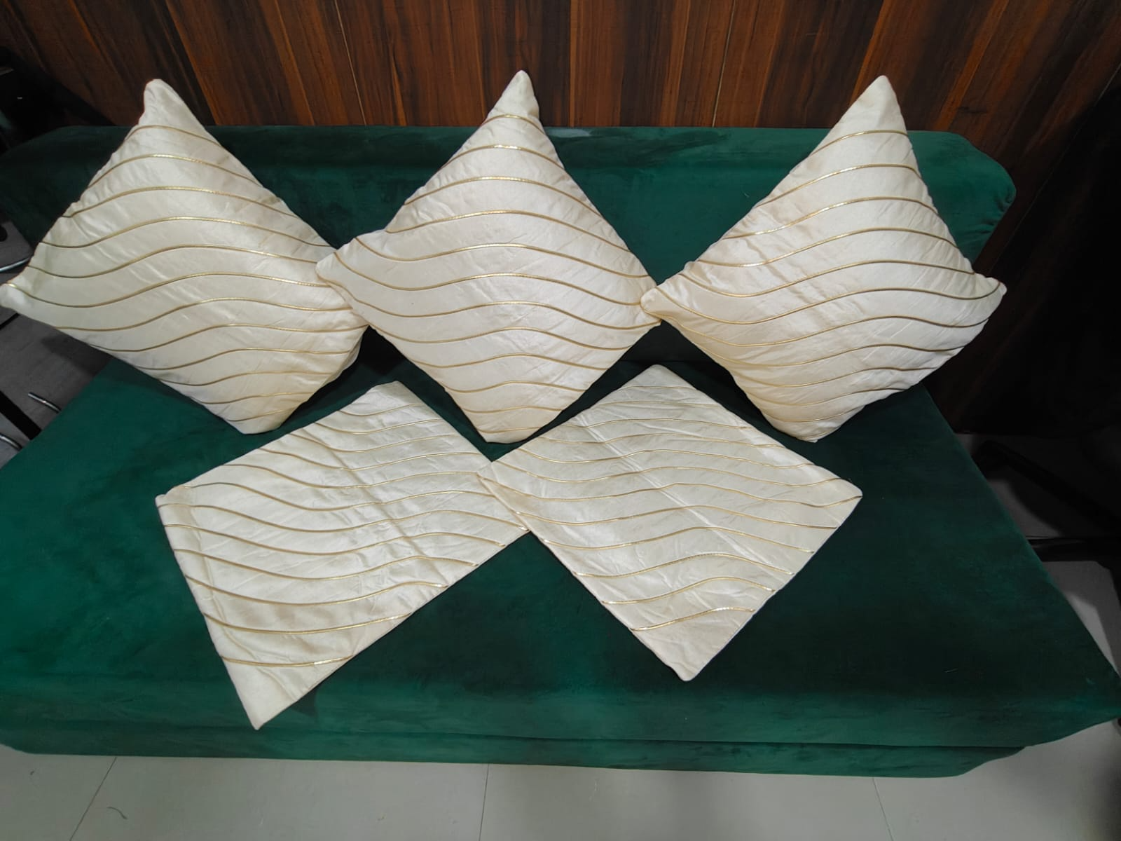 Eakstar | Cushion Covers | Pack of 5 | Off White