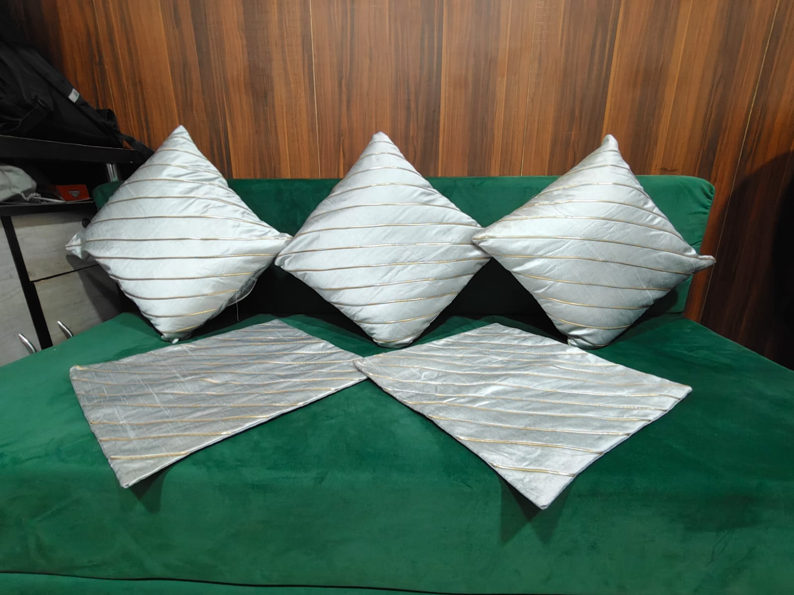 Eakstar | Cushion Covers | Pack of 5 | Grey