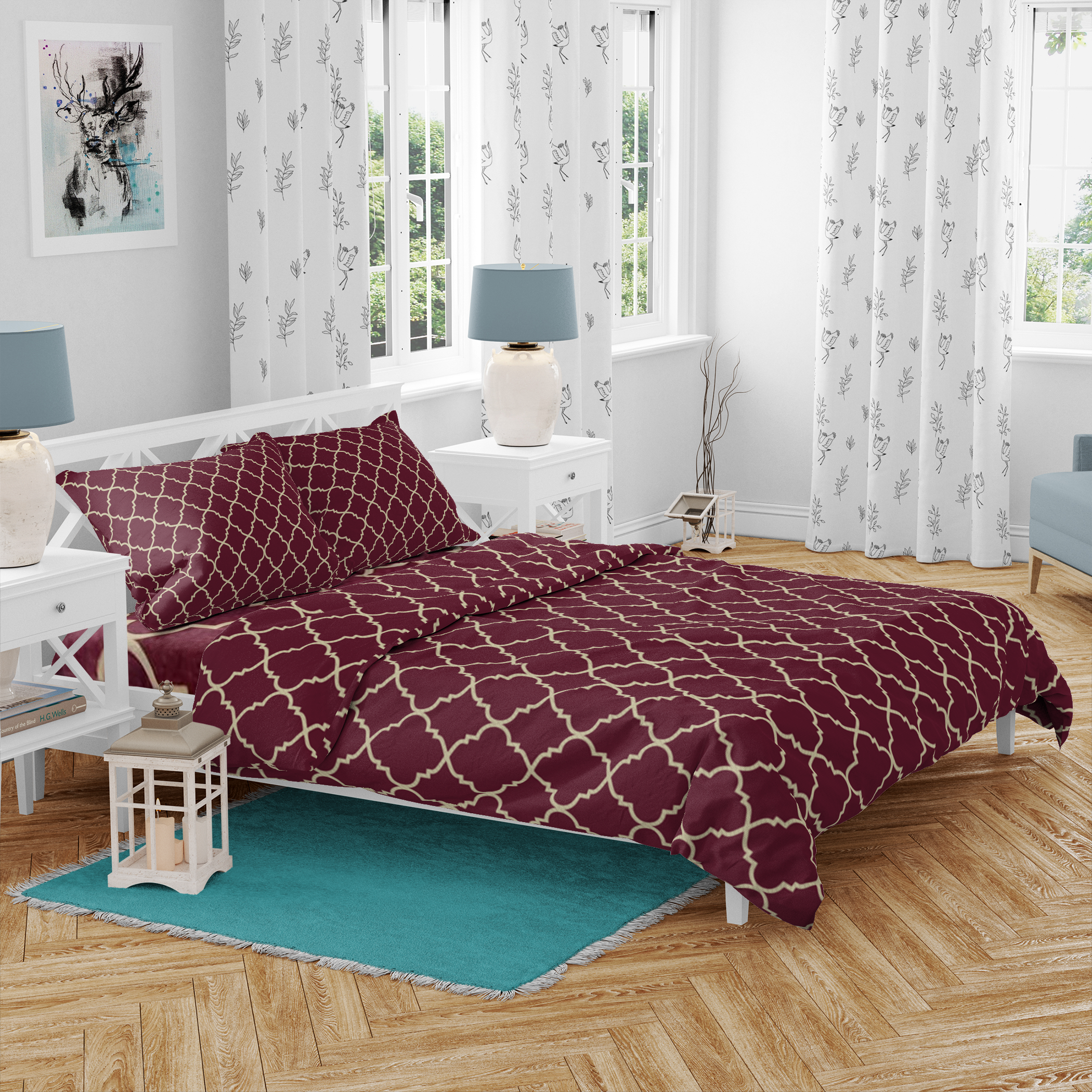 EakStar | Comforter Set | 4 Piece Set | Double Bed | Queen Size
