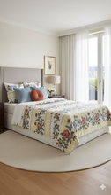 Eakstar | Single Bedsheet | Light Yellow Flower